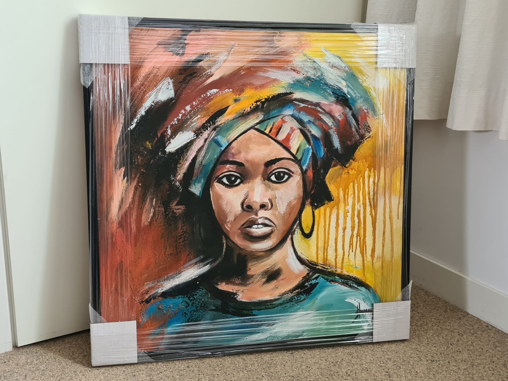 Colorful Headscarf Framed