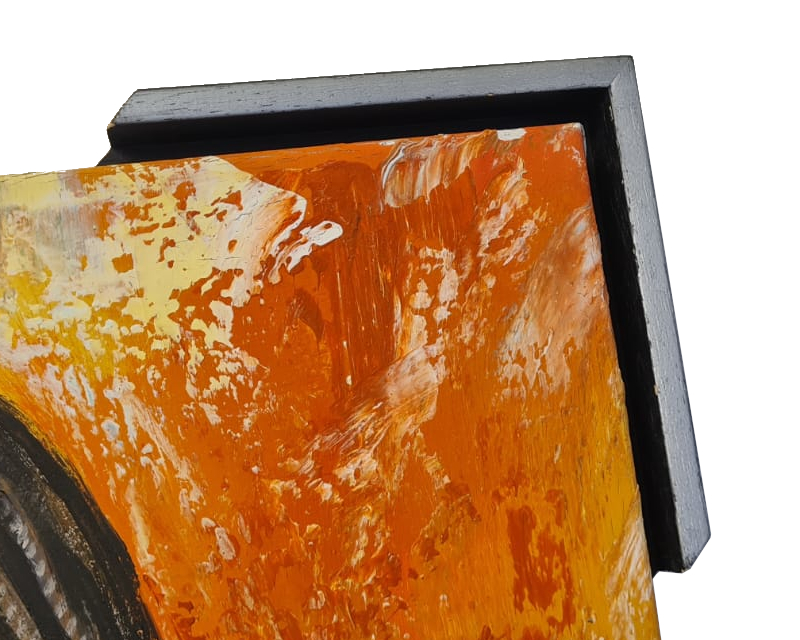 Float Frame Satin Black / Silver Top